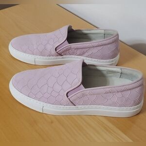 Alex Arigato Embossed Suede Lavender Slip-On Sneakers Size 6.5